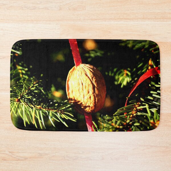 Item preview, Walnut with red ribbon as Christmas decoration on Christmas tree designed and sold by Michaelerch.
