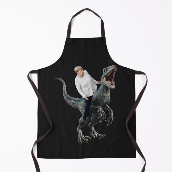 Item preview, Angela Merkel riding a velociraptor designed and sold by SiduGalery.