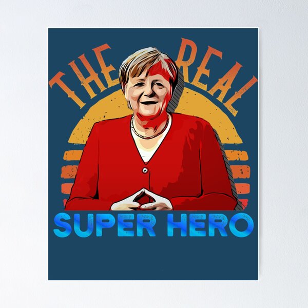 Artikelvorschau, Angela Merkel Der wahre Superheld entworfen und verkauft von SiduGalery.