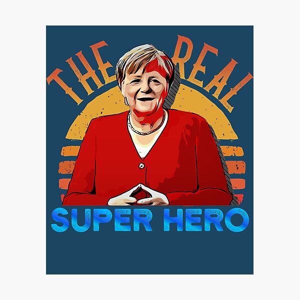 Item preview, Angela Merkel The real Super Hero   designed and sold by SiduGalery.