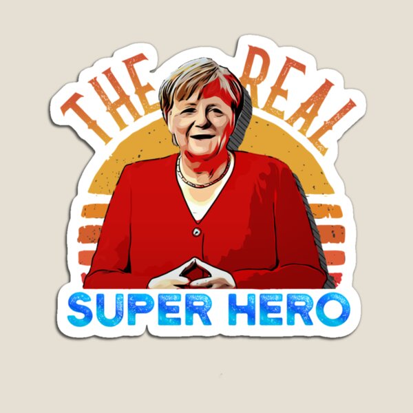 Item preview, Angela Merkel The real Super Hero   designed and sold by SiduGalery.