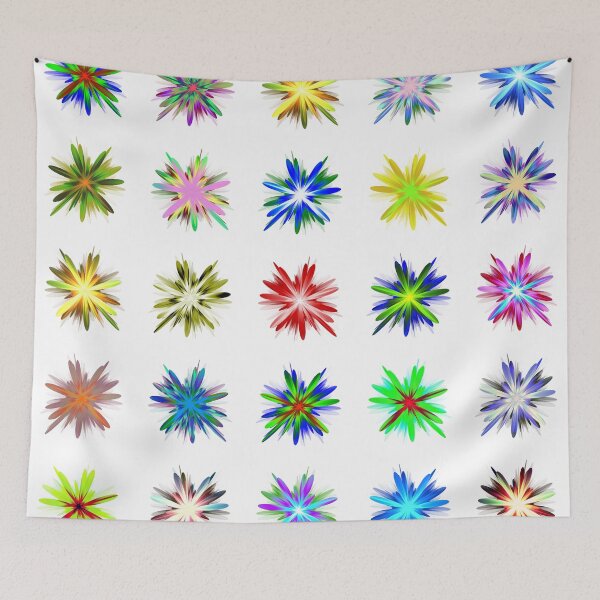 Item preview, Flower blast structured chaos #fractal art designed and sold by blackhalt.