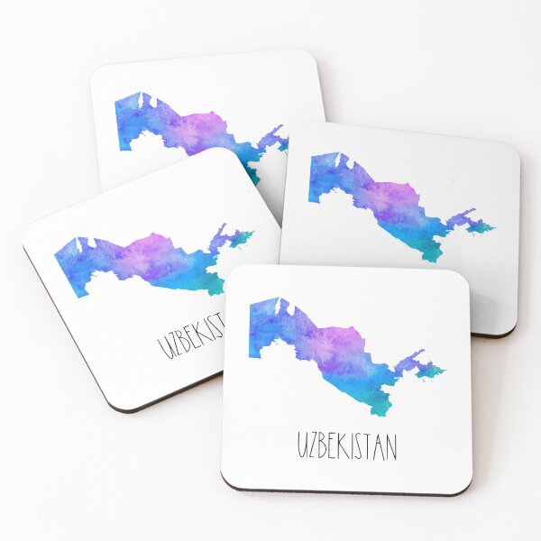 Item preview, Uzbekistan Watercolor Map - Uzbek designed and sold by MountainD.
