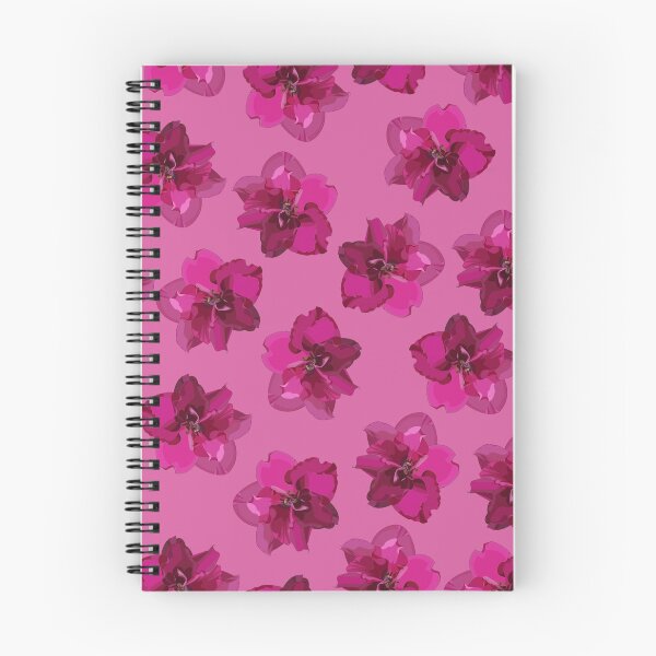Item preview, Purple flowers pattern on pink background designed and sold by darshants.