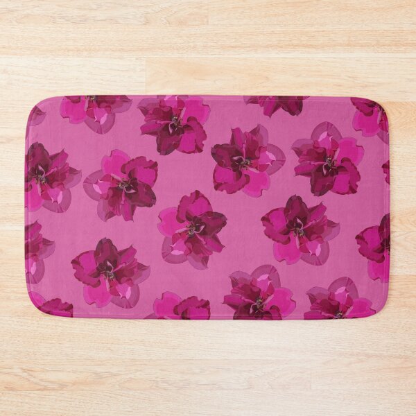 Item preview, Purple flowers pattern on pink background designed and sold by darshants.