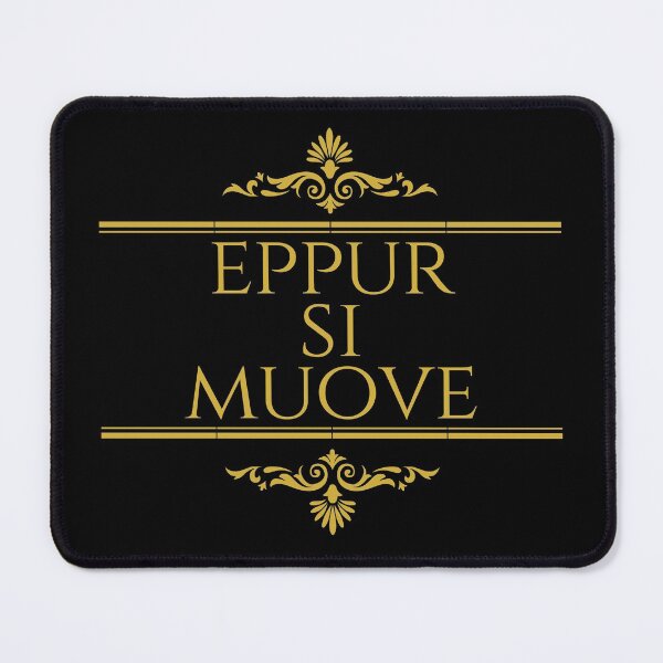 Item preview, Astronomy Quotes - Eppur Si Muove And Yet It Moves Stacked Gold - Galileo Galilei designed and sold by ElementJourney.