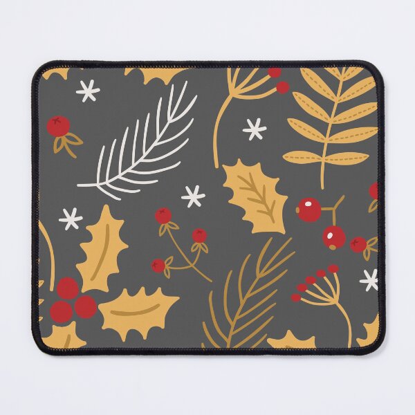 Item preview, Holly And Winter Berries Grey designed and sold by Maria Heyens.
