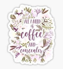 Coffee & Concealer – Spring Palette Sticker