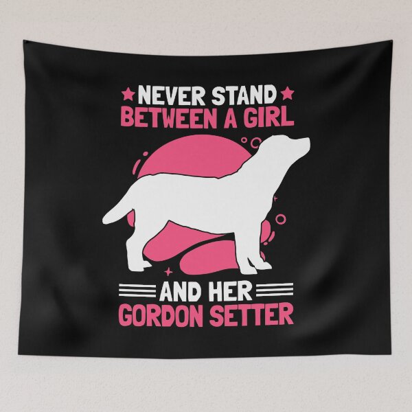 Item preview, Girl with Gordon Setter British Pointing Dog designed and sold by madgrfx.