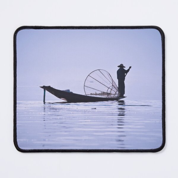 Item preview, FISHERMAN ON INLE LAKE designed and sold by Maria Heyens.