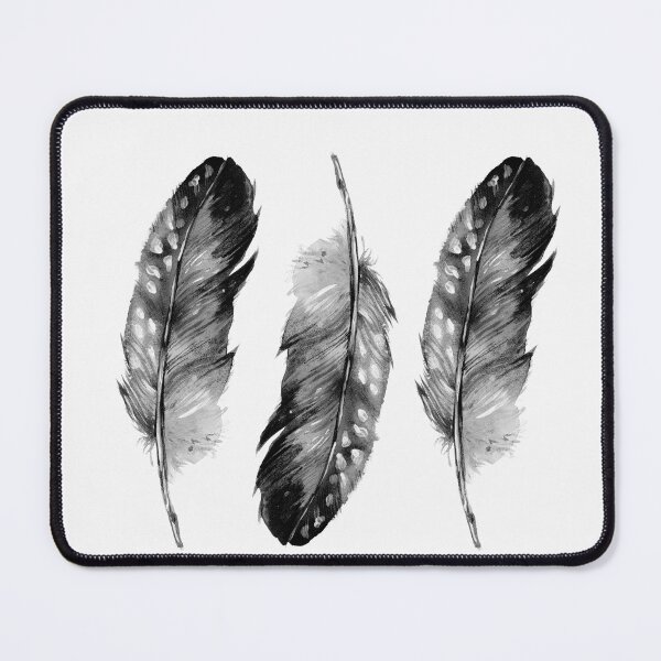 Item preview, Three Feathers Black And White designed and sold by Maria Heyens.