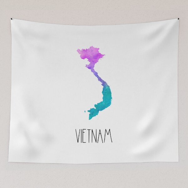 Item preview, Vietnam Watercolor Map - Vietnamese designed and sold by MountainD.