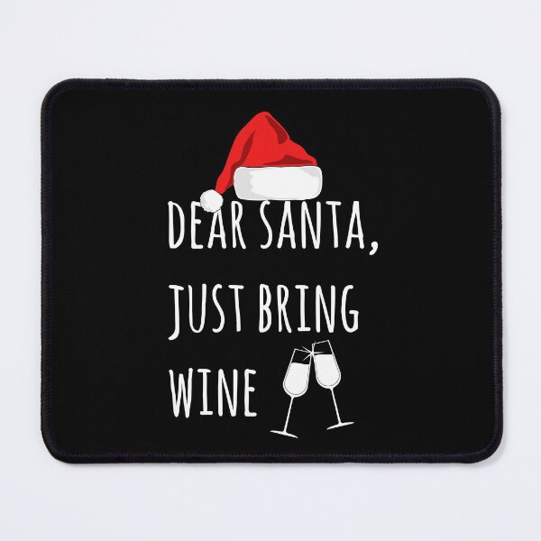 Item preview, Dear Santa Just bring wine | Funny letter to santa | Funny Christmas designed and sold by Violet Treasures.