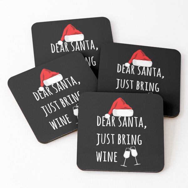 Item preview, Dear Santa Just bring wine | Funny letter to santa | Funny Christmas  designed and sold by Violet Treasures.