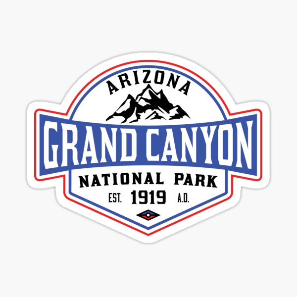 GRAND CANYON NATIONAL PARK ARIZONA MOUNTAINS HIKING CAMPING HIKE CAMP 1919 ADVENTURE 5 Sticker