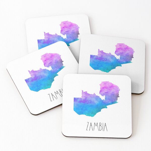 Item preview, Zambia Watercolor Map - Zambian designed and sold by MountainD.