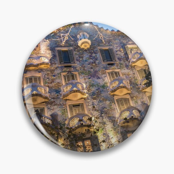 Item preview, Magnificent Facade - Antoni Gaudis Casa Batllo in Barcelona designed and sold by Georgia Mizuleva.