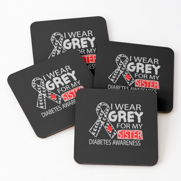 Item preview, i wear grey for my sisters diabetes awareness designed and sold by FurioInc.