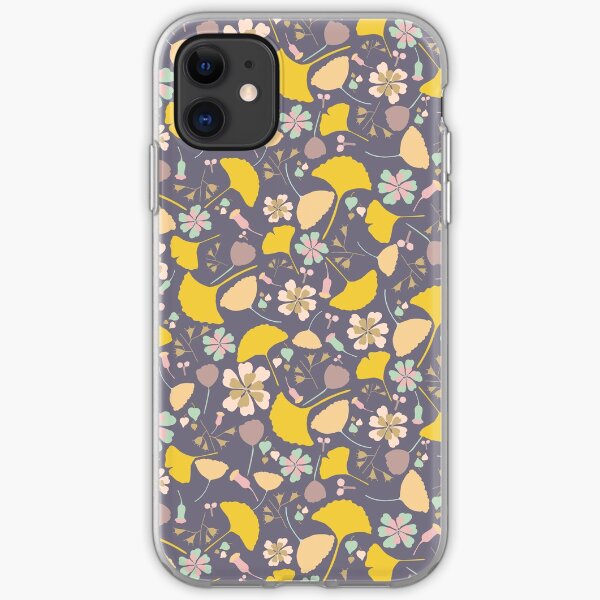 Ginkgo Vector Black on Warm Grey iPhone 11 case Ginkgo Vector Black on Warm Grey iPhone 11 case