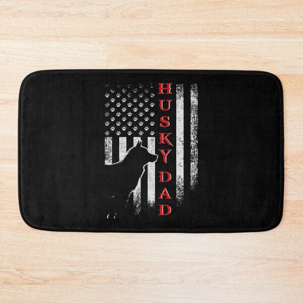 Item preview, Vintage USA American Flag Siberian Husky Dog Dad Silhouette designed and sold by BegayStore.