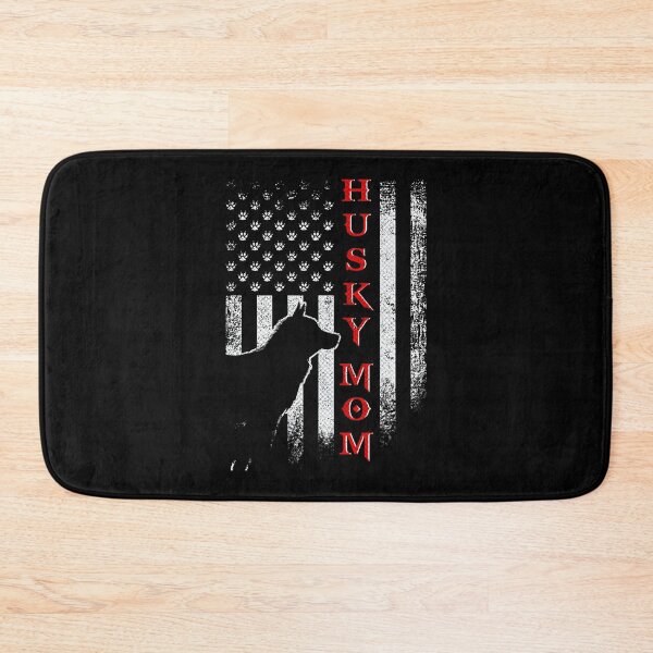 Item preview, Vintage USA American Flag Siberian Husky Dog Mom Silhouette designed and sold by BegayStore.