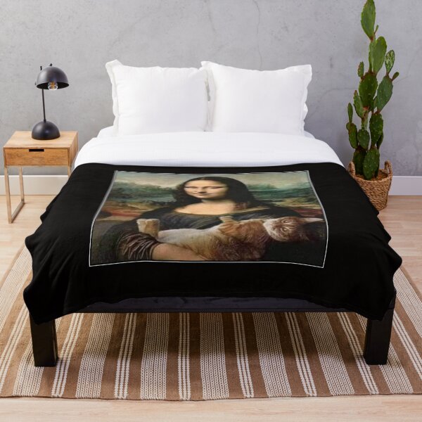 Item preview, Mona Lisa With Kitty Cat Da Vinci Art designed and sold by obviouslogic.