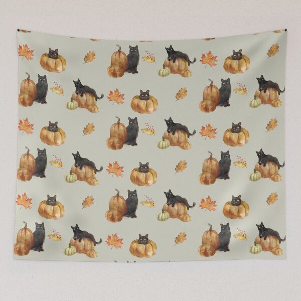 Item preview, Black Cat and Pumkin designed and sold by AmeliaPlayer.
