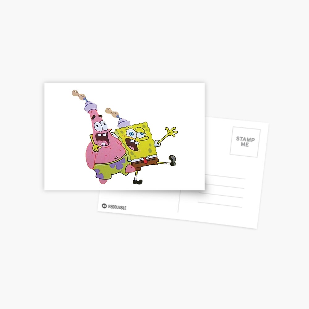 Spongebob Postcard By Ben0107 Redbubble