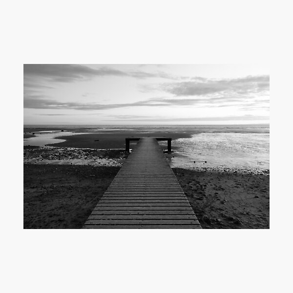 Seascale Jetty at Low Tide Photographic Print