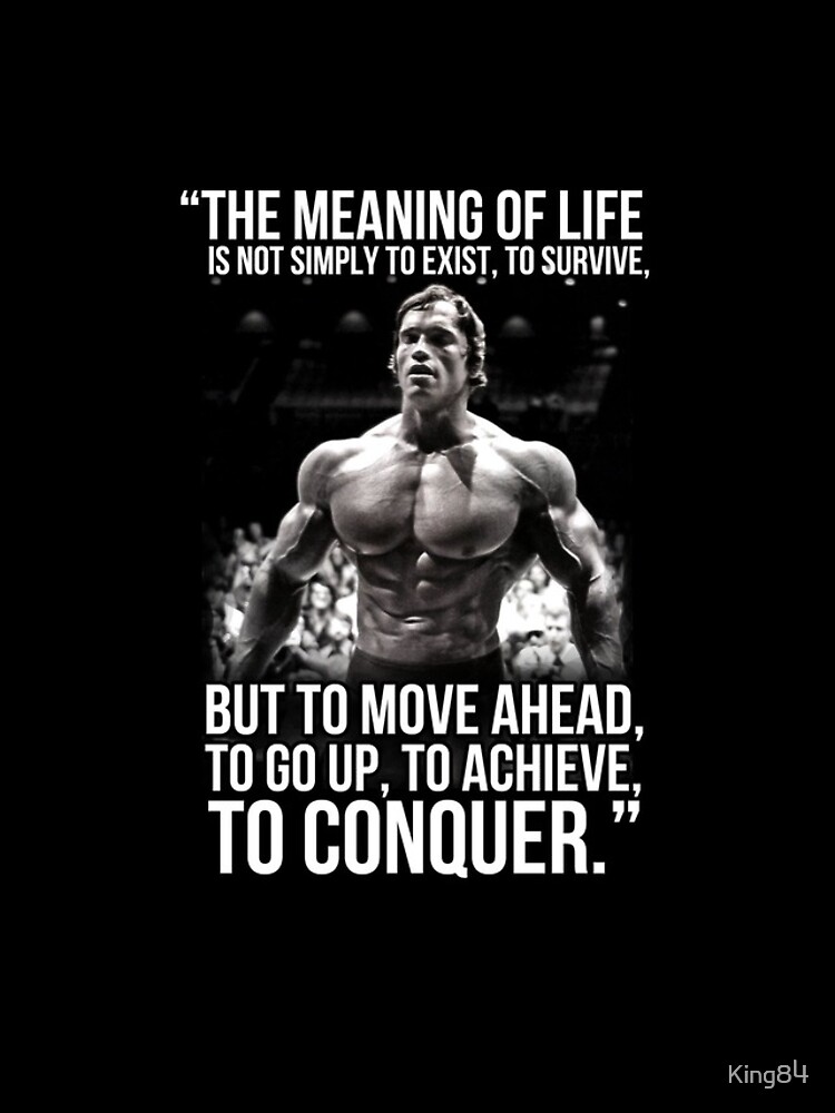 arnold schwarzenegger conquer quote