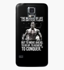 Arnold Schwarzenegger Arnie Conquer Quote Case/Skin for Samsung Galaxy