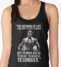 Arnold Schwarzenegger Arnie Conquer Quote Women's Tank Top