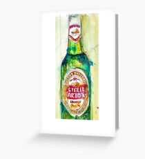 Stella Artois, Premium Beer Greeting Card