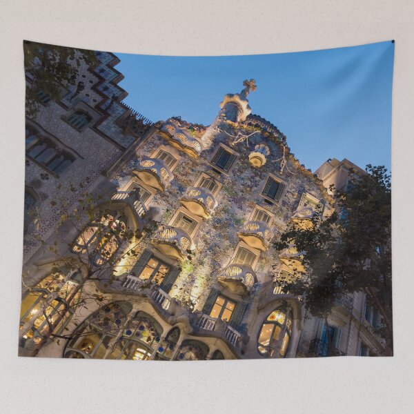 Item preview, Awesome Facade - Antoni Gaudis Casa Batllo in Barcelona designed and sold by Georgia Mizuleva.