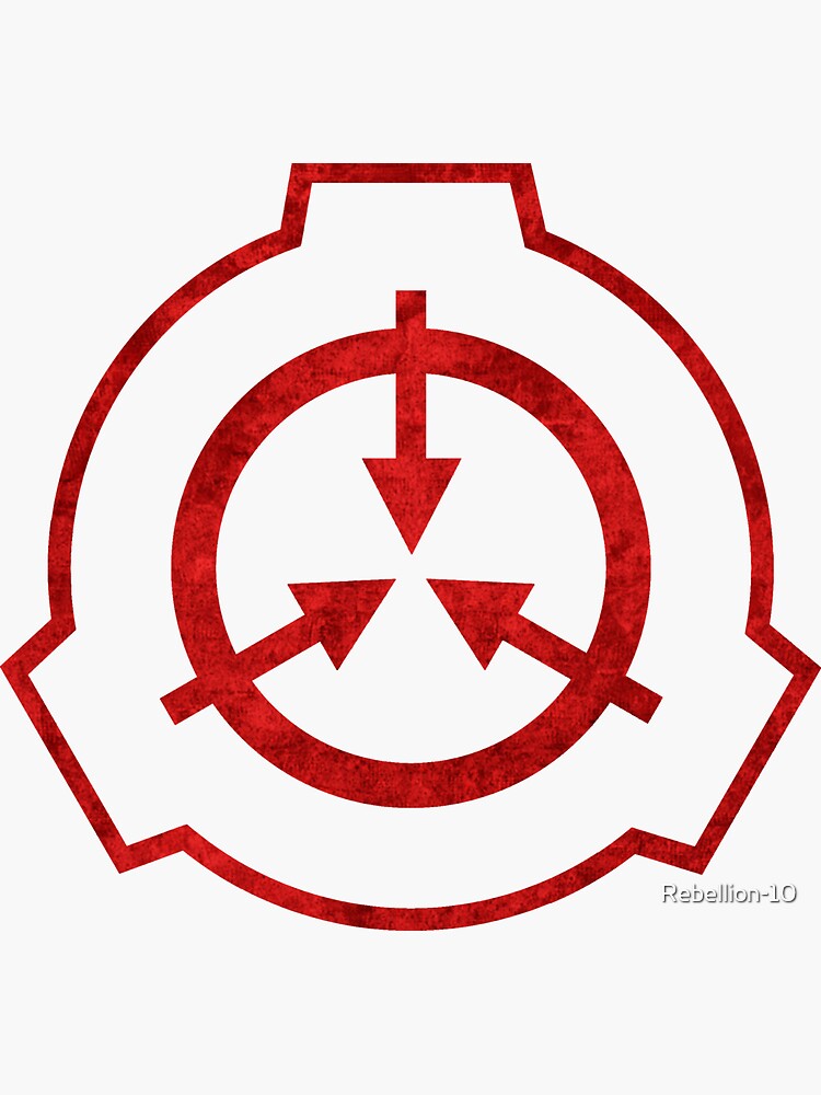 SCP Foundattion Red Crest Logo Symbol | Sticker