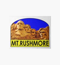 MOUNT RUSHMORE SOUTH DAKOTA NATIONAL MEMORIAL VINTAGE BLACK HILLS PARK Art Board