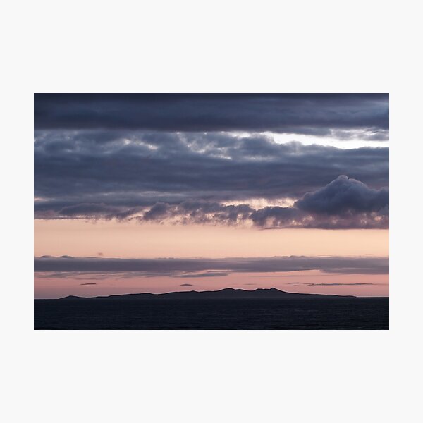 Sunset Over the Isle of Man Photographic Print