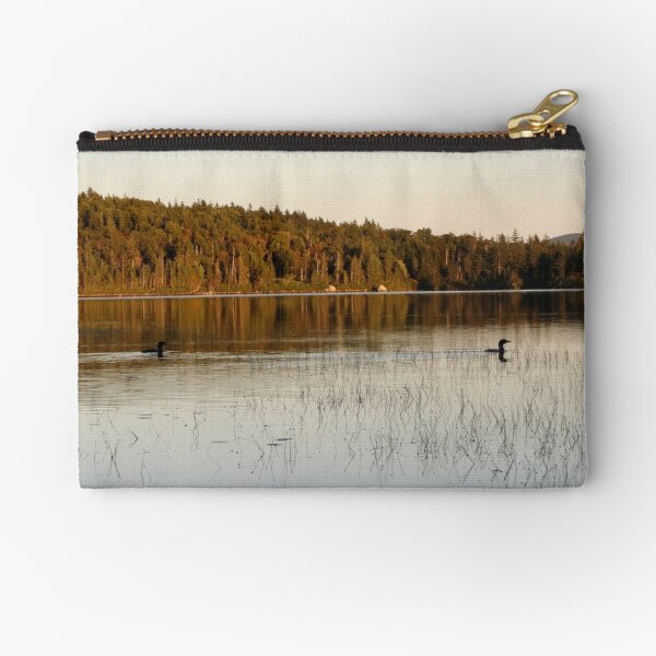 Loons at Sunset Zipper Pouch