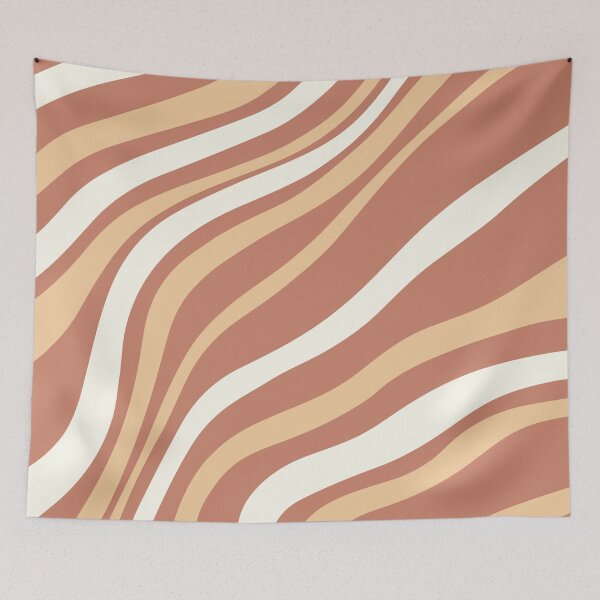 Item preview, Abstract Liquid Pattern in Salmon,Peach and Ivory designed and sold by SPF14.