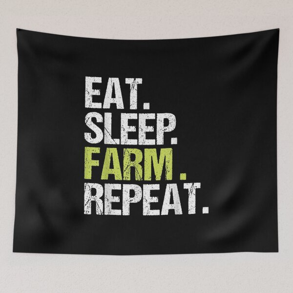 Item preview, Eat Sleep Farm Repeat Farmer Farming Birthday Gift designed and sold by Rognvar.