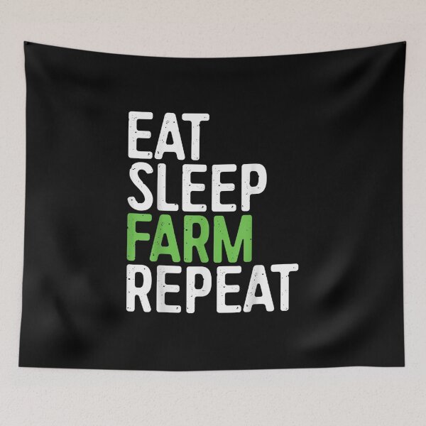 Item preview, Eat Sleep Farm Repeat Farmer Gift designed and sold by Rognvar.
