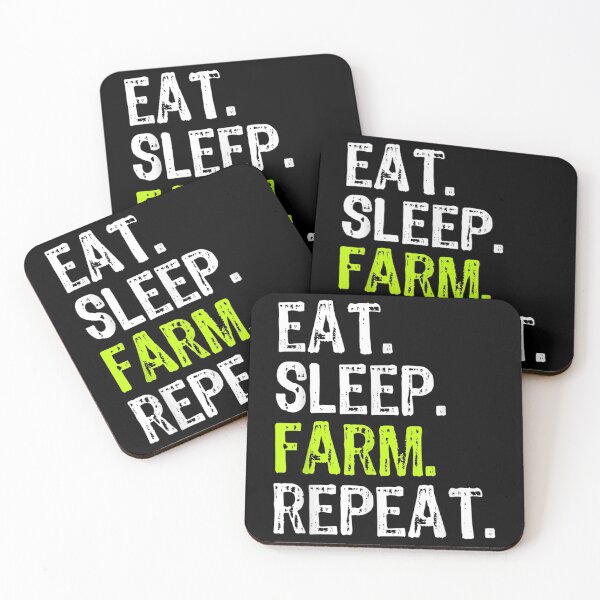 Item preview, Eat Sleep Farm Repeat Farmer Farming Funny Gift designed and sold by Rognvar.
