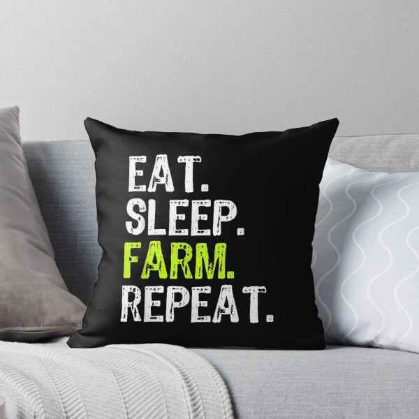 Item preview, Eat Sleep Farm Repeat Farmer Farming Funny Gift designed and sold by Rognvar.