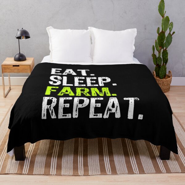 Item preview, Eat Sleep Farm Repeat Farmer Farming Funny Gift designed and sold by Rognvar.