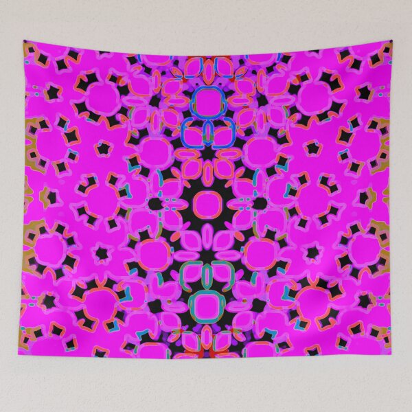 Item preview, Pink boho garden - abstract pattern designed and sold by Xdelacra.