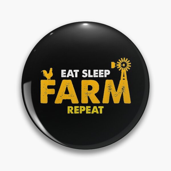 Item preview, Farm Life Ts - Eat Farm Sleep Repeat Shirt Chicken designed and sold by Rognvar.