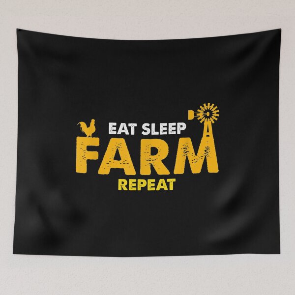 Item preview, Farm Life Ts - Eat Farm Sleep Repeat Shirt Chicken designed and sold by Rognvar.