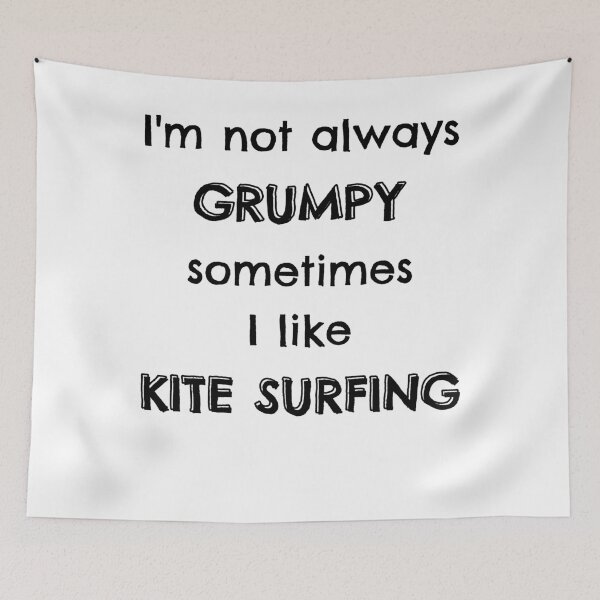Item preview, No siempre soy gruñón a veces me gusta el kitesurf designed and sold by TheGreenGoat.