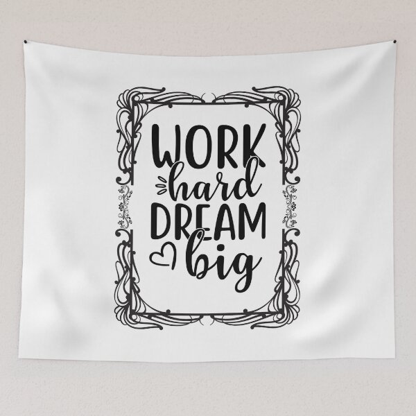 Item preview, Quote " Work hard, dream big " - Inspirational quotes designed and sold by AdvanceDesign.