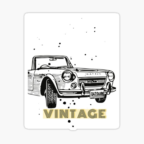 "Vintage Car" Sticker for Sale by Ahlal92 Redbubble